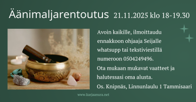 Äänimaljarentoutus 21.11.2025
